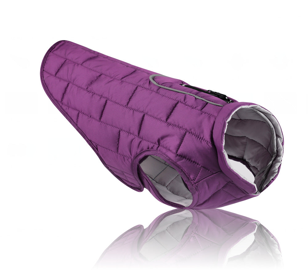 FrenchieLux dog jacket reflective strip detail