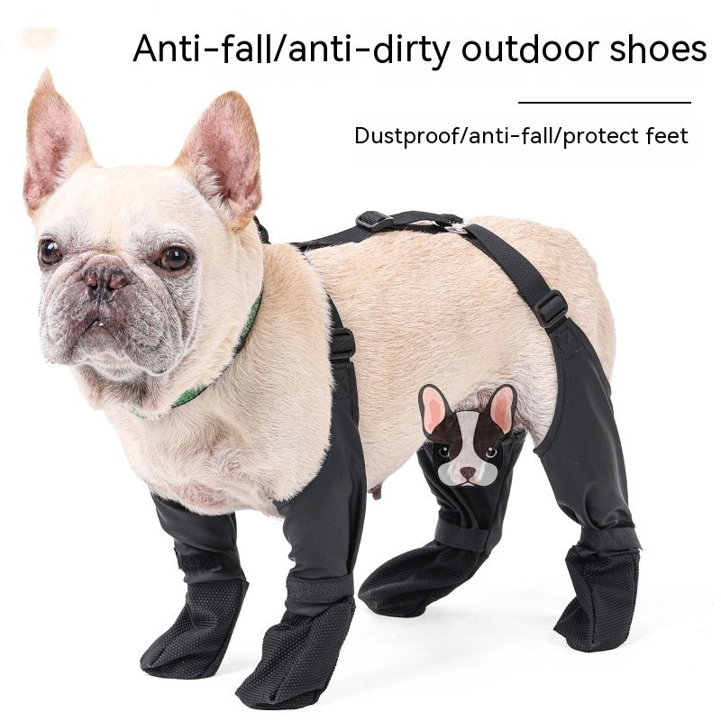 FrenchieLux dog boots set of four paw protectors
