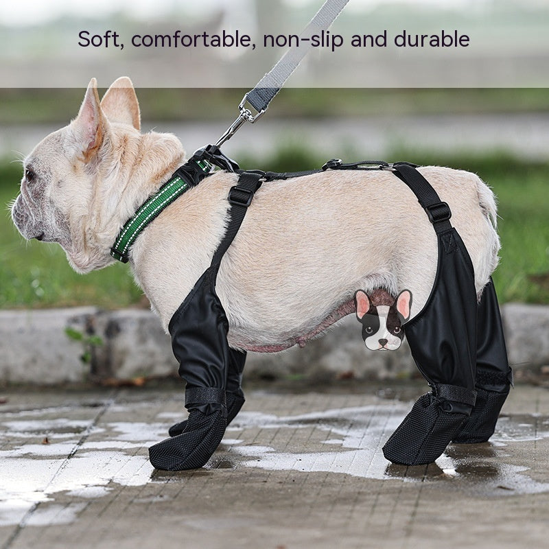 FrenchieLux dog boots sole grip detail