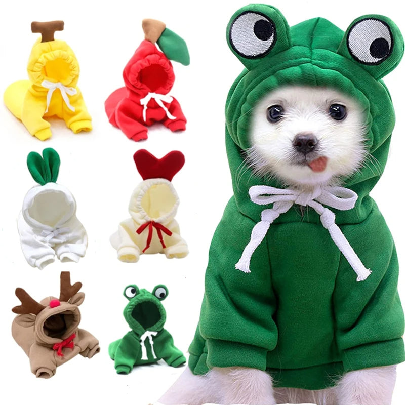 FrenchieLux dog hoodie back view
